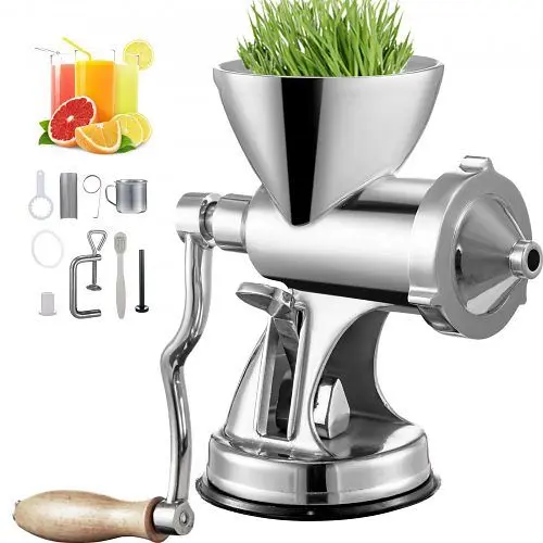 VEVOR Manual Wheatgrass Juicer Wheat Grass Grinder Suction Cup Wheatgrass Juicer, ZZJXPZZJ000000001V0