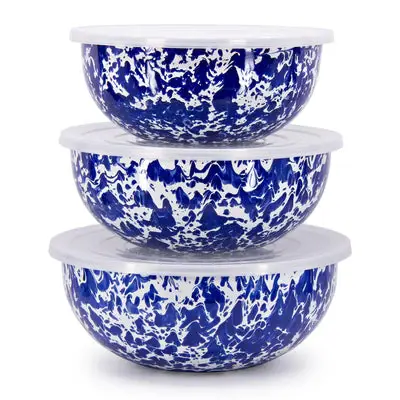 Blue Swirl Mixing Bowls