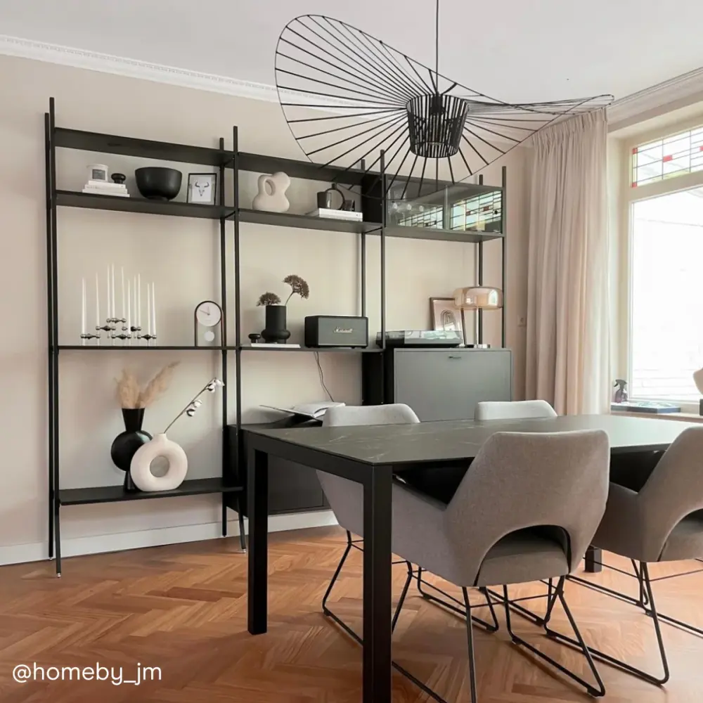 Charcoal Shelving Unit Extension - Black - 278x230cm