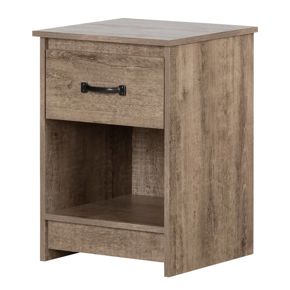 1-Drawer Nightstand - Tassio Weathered Oak