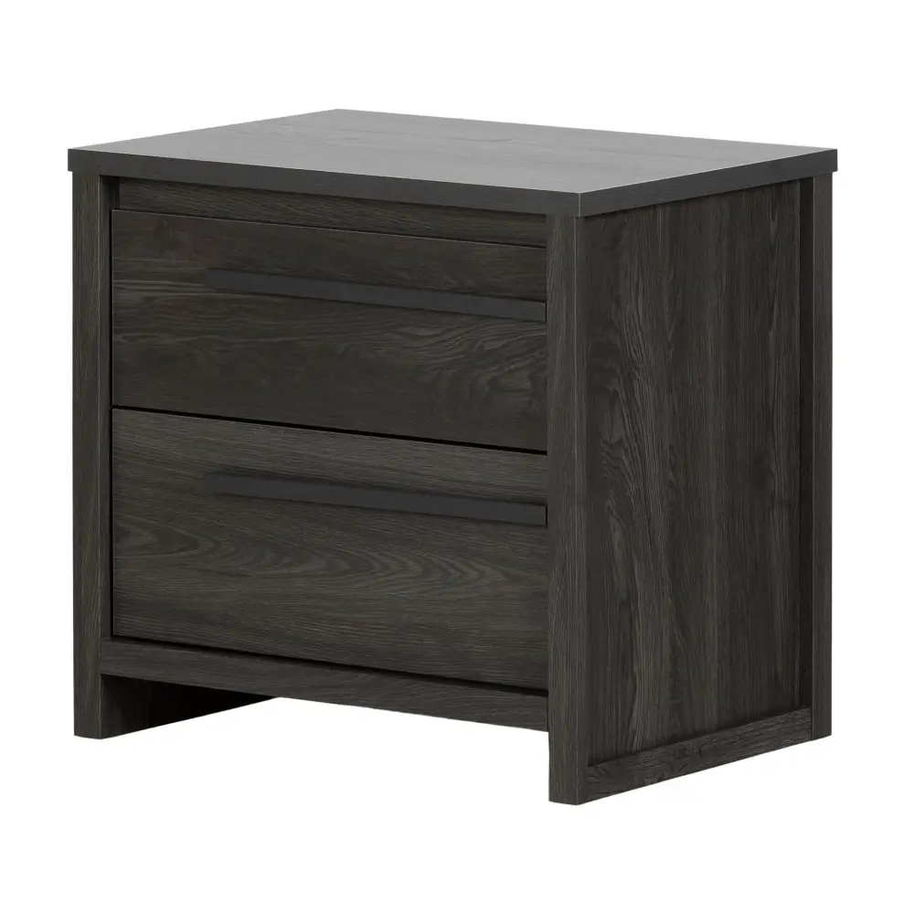 2-Drawer Nightstand - Tao Pewter Oak