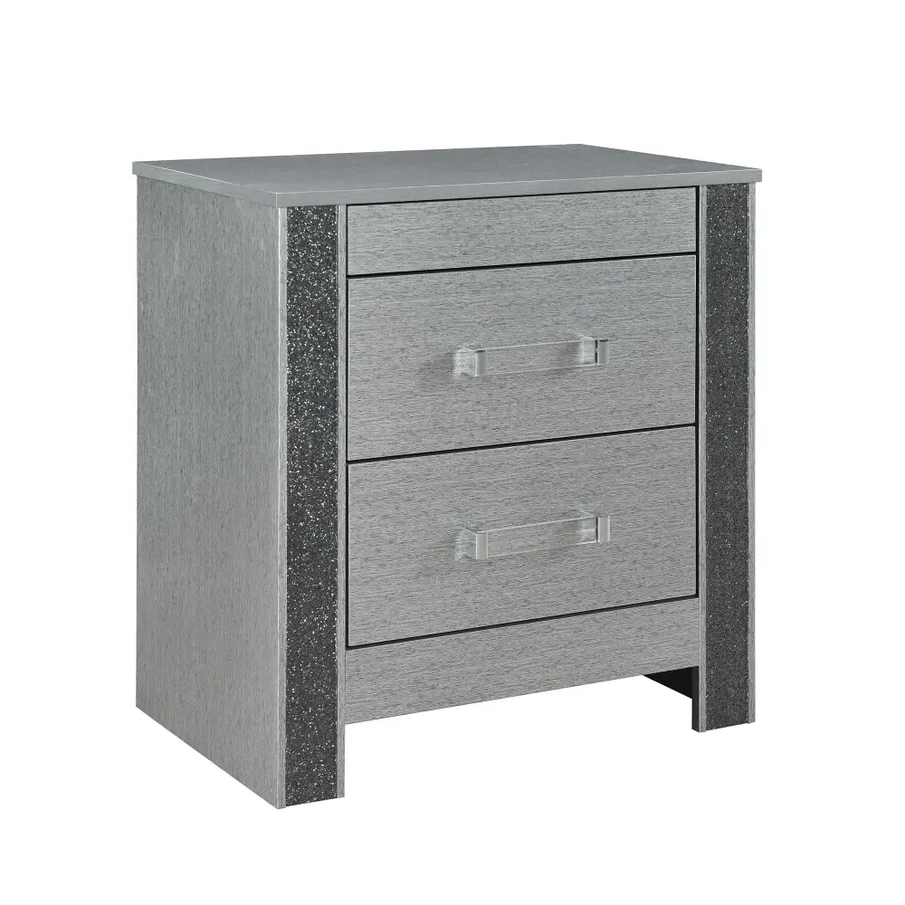 Adjustable Bed Frame Lorenzo - Nightstand Hidden Compartment And Handles - Quicksilver