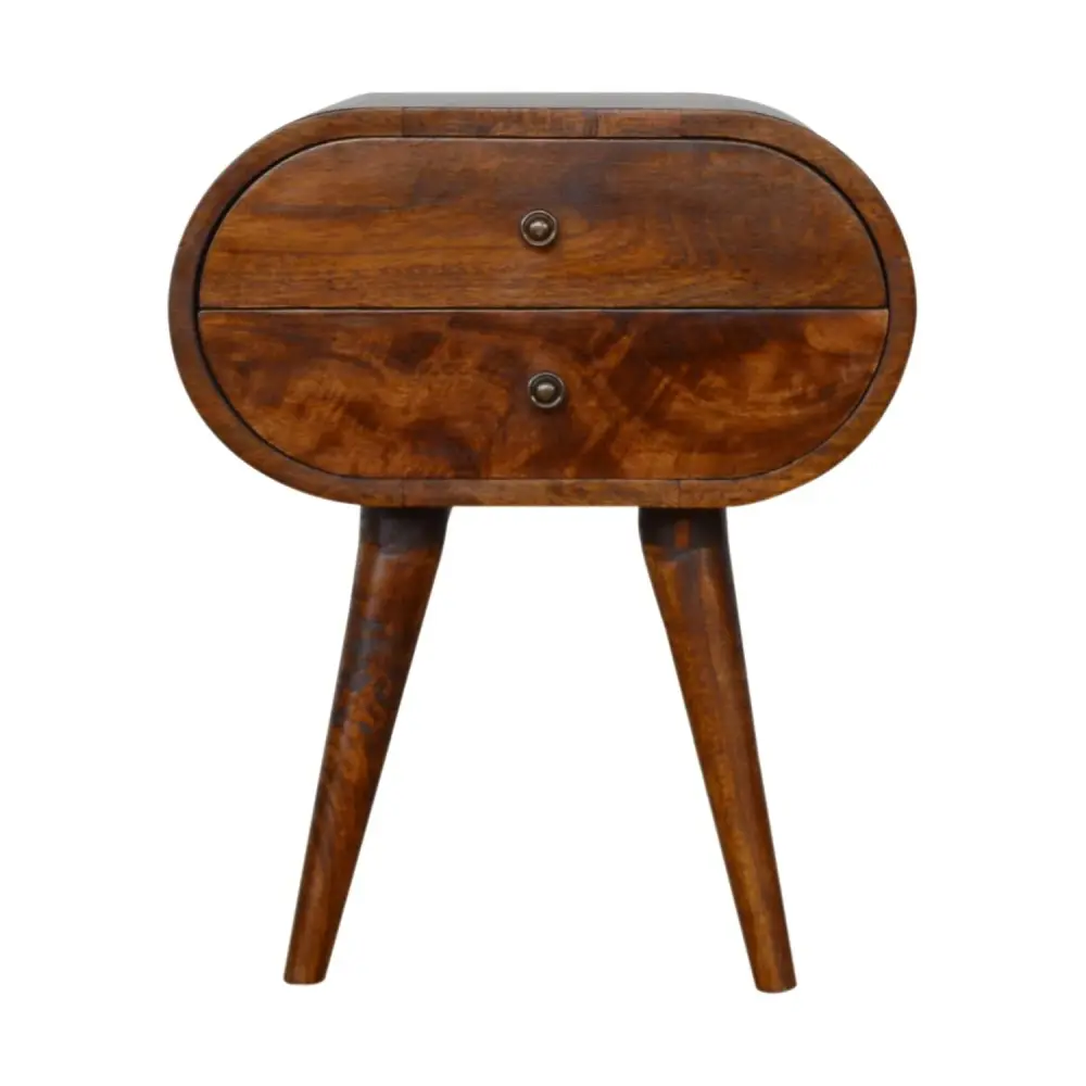 Canopy Bed Circular Nightstand