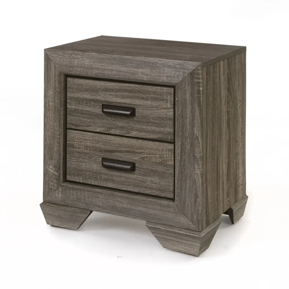 Certified Non-Toxic Lyndon - Weathered Grain Nightstand - Graphite