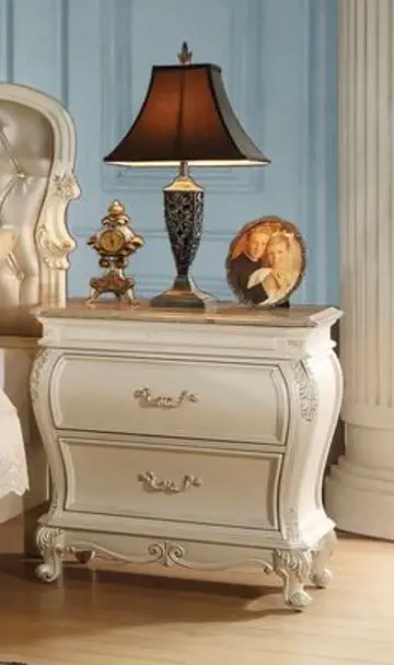 Chantelle - Nightstand Granite Top - Pearl