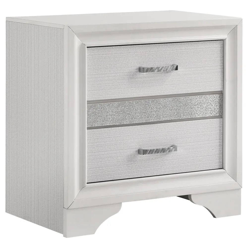 Diamond Modern Furniture COA Miranda 2-Drawer Nightstand 205112