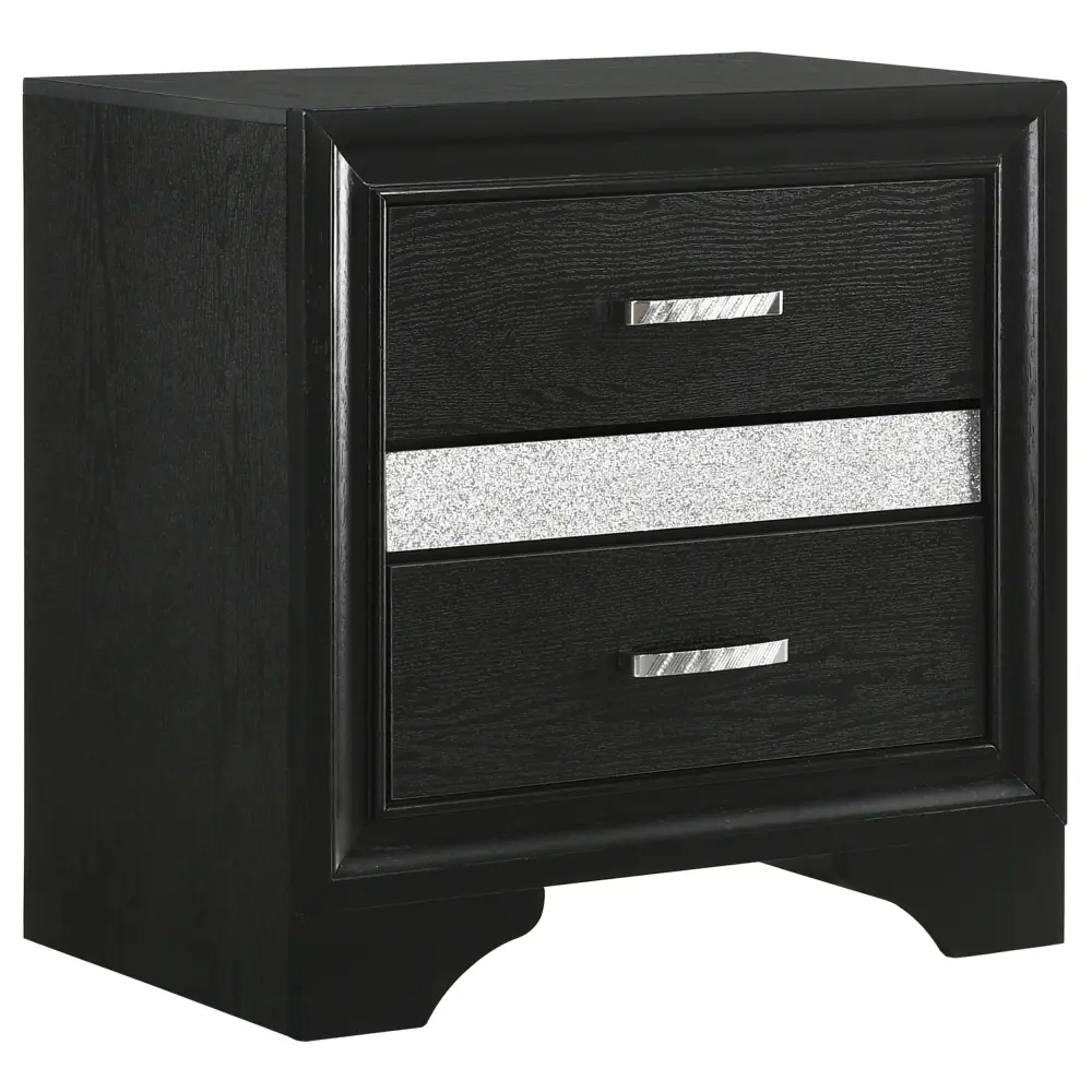 Diamond Modern Furniture COA Miranda 2-Drawer Nightstand 206362