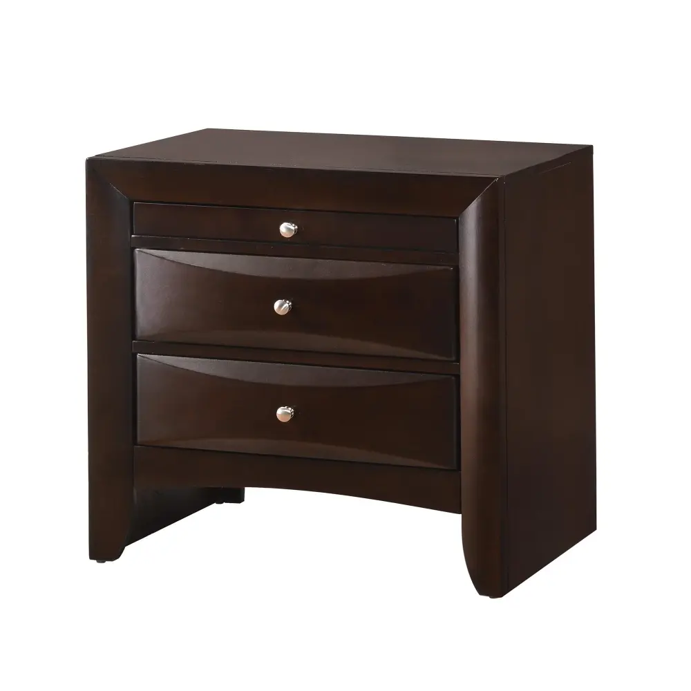 Diamond Modern Furniture CM Emily 3-Drawer Nightstand B4260-2