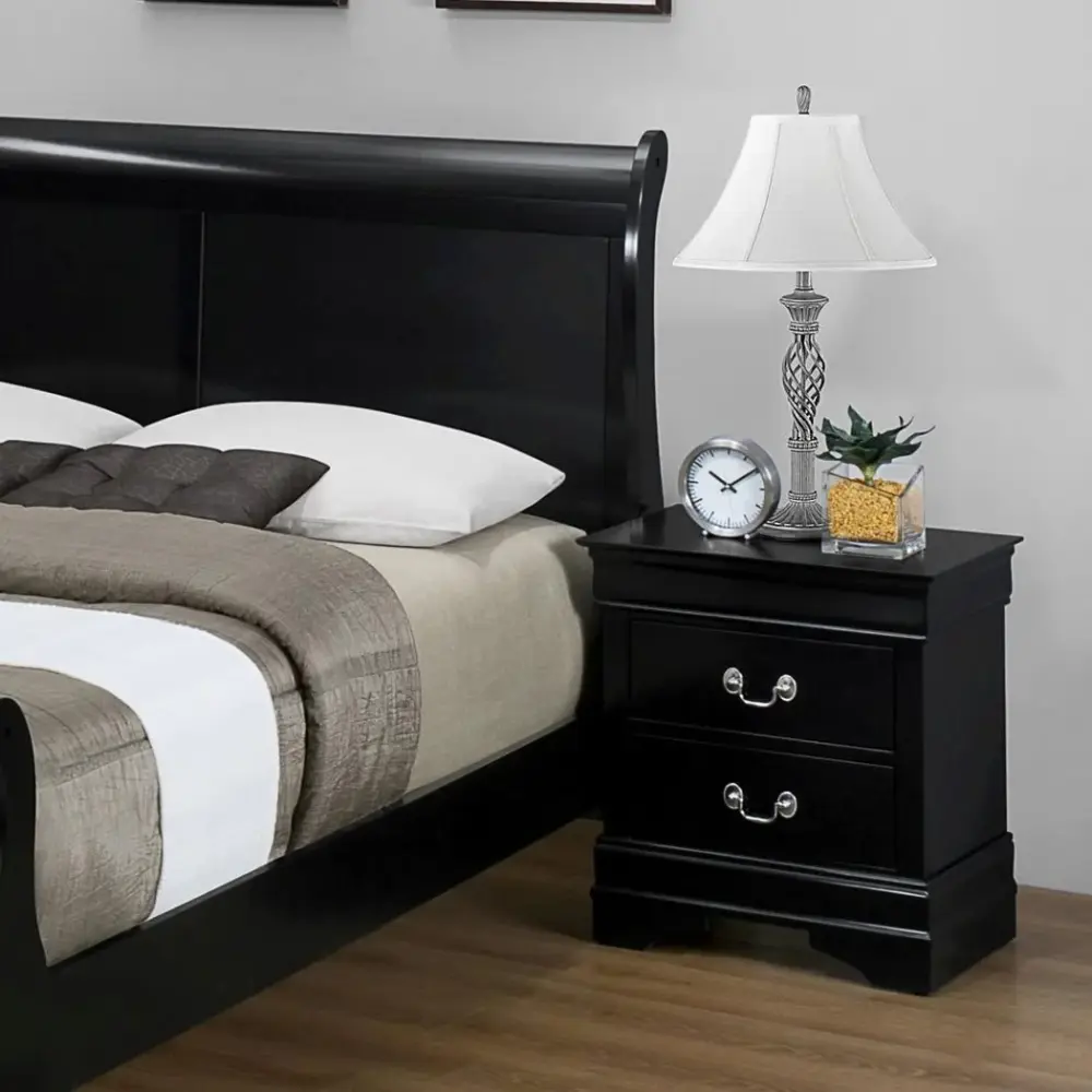 Diamond Modern Furniture CM Louis Philip 2-Drawer Nightstand B3950-2