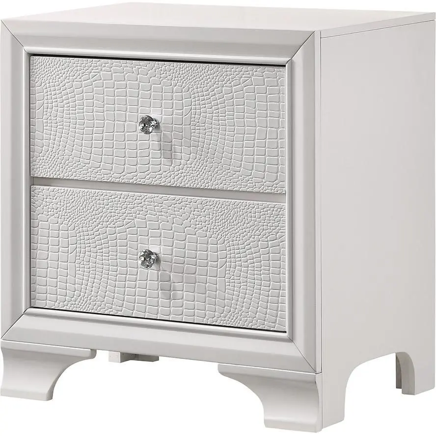 Diamond Modern Furniture CM Lyssa 2-Drawer Nightstand B4310-2
