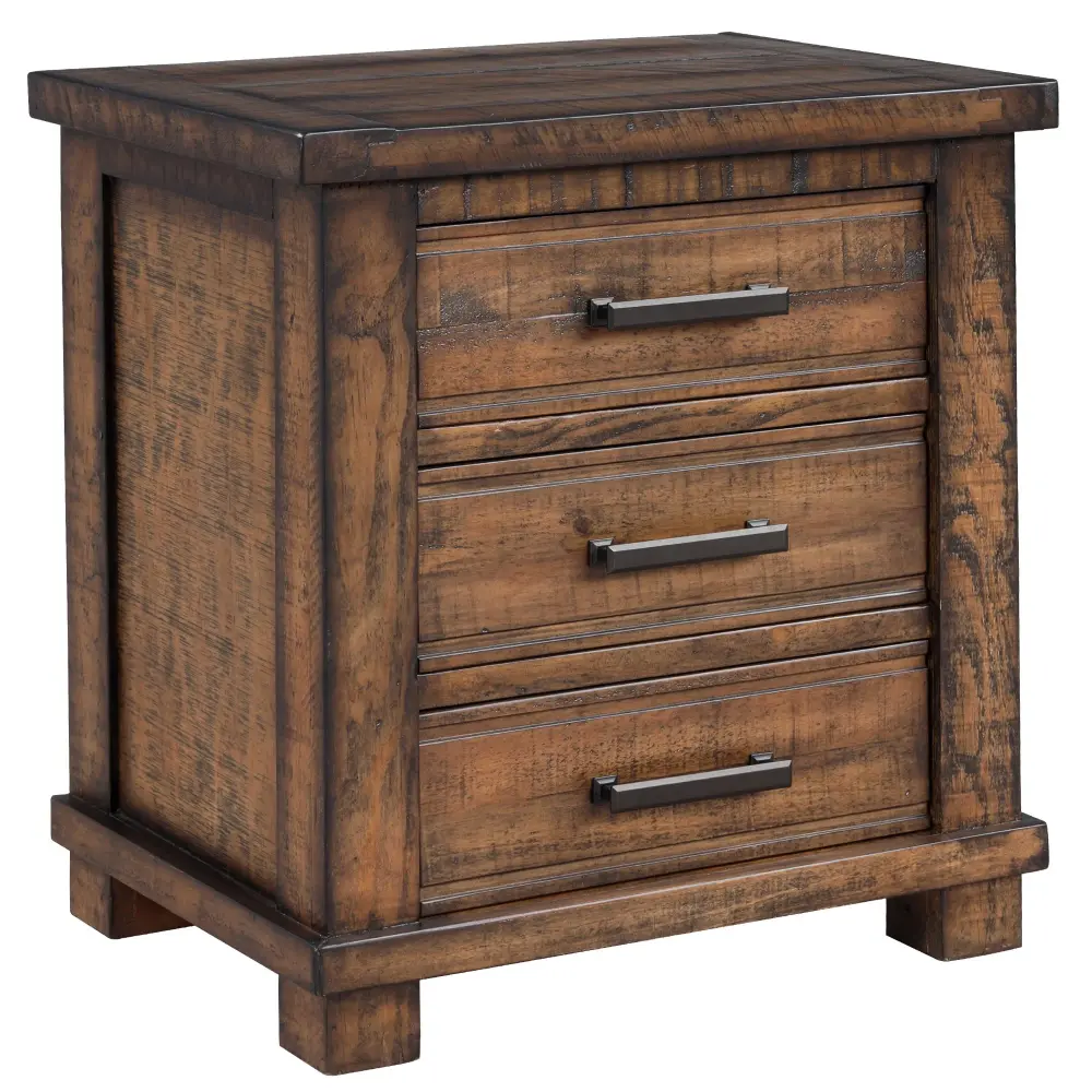 Drawer Reclaimed Solid Wood Framhouse Nightstand - Unadulterated Modern Farmhouse