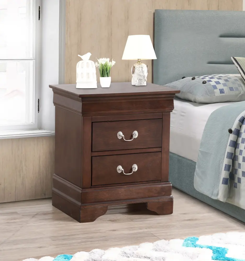 Louis Phillipe - Nightstand - Cappuccino Storage