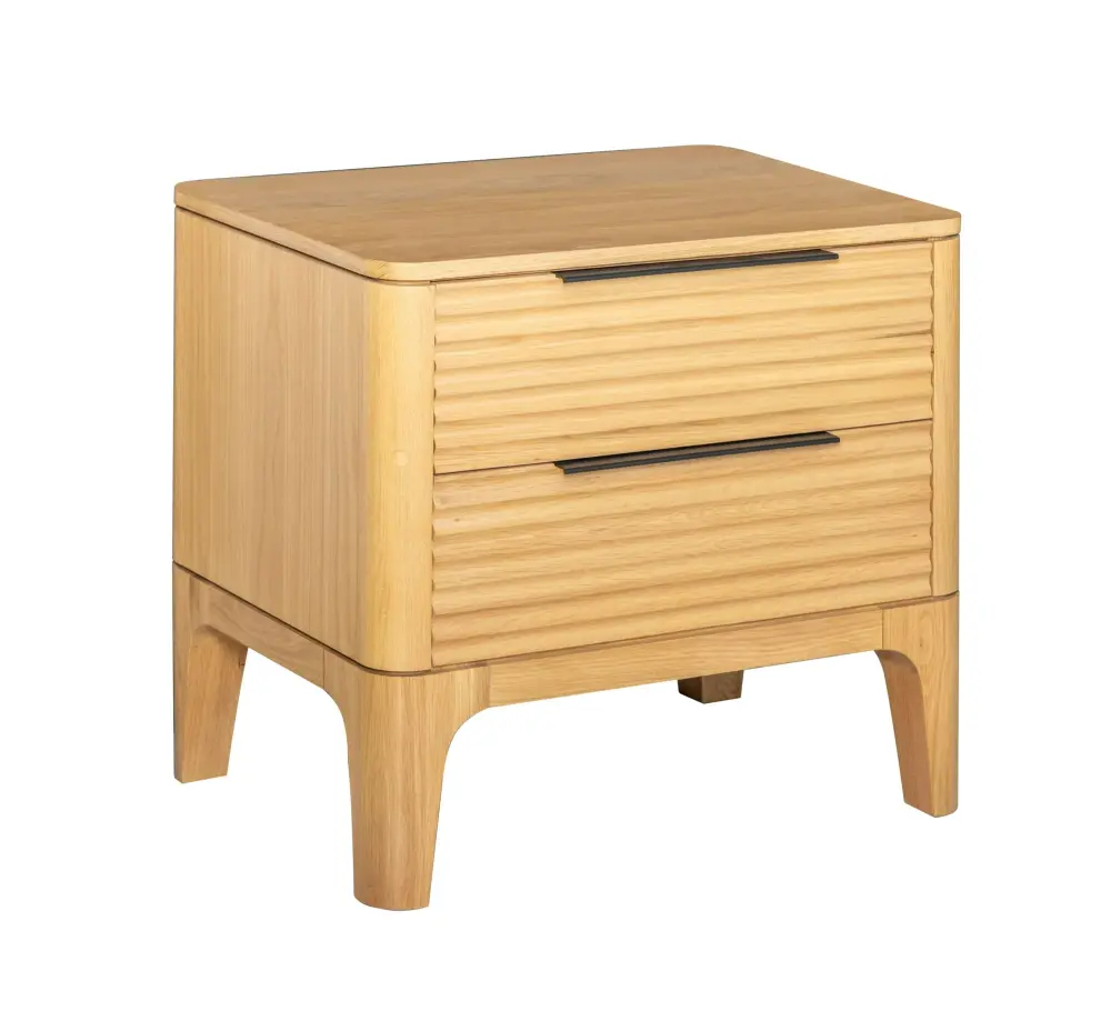 Modrest Seattle - Up-to-date Natural Oak Nightstand