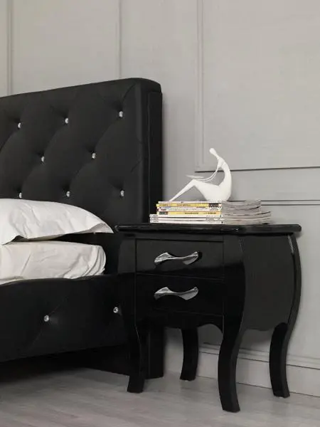 Monte Carlo Jet-black Nightstand