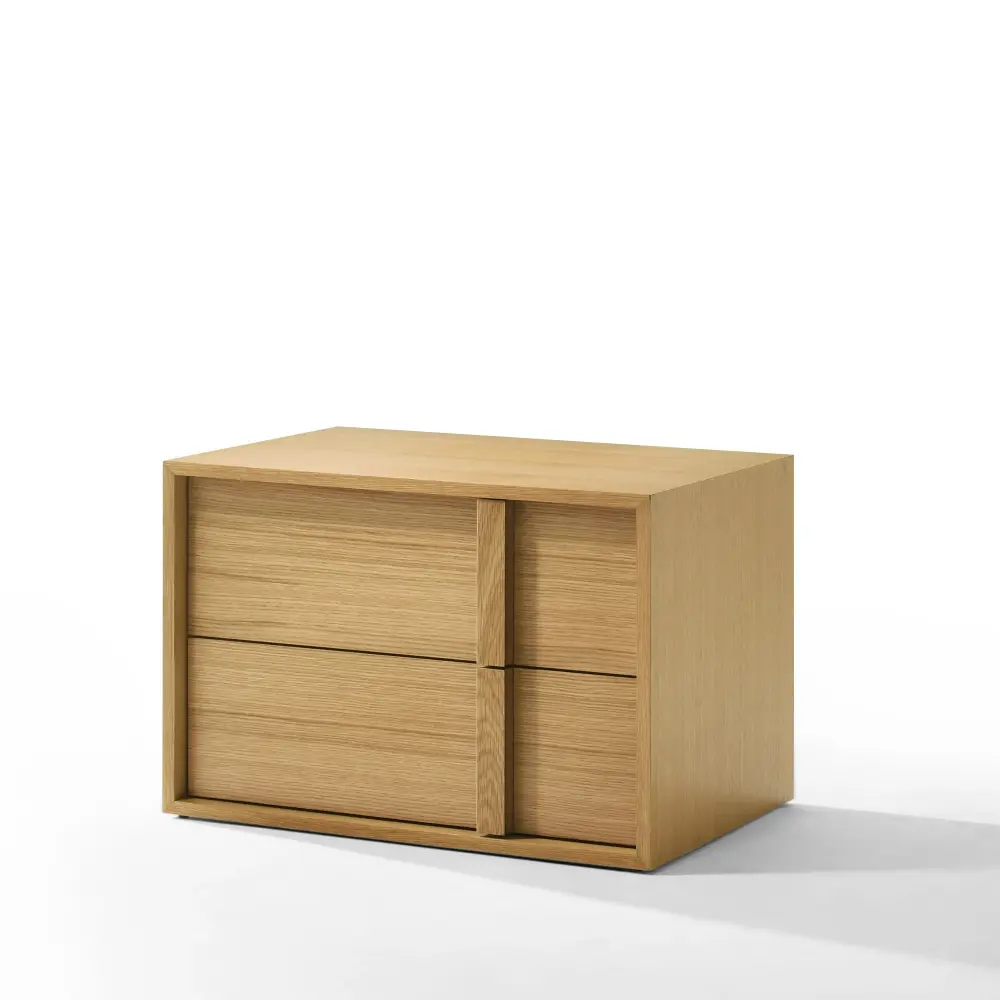 Nova Domus Berlin - Contemporary Natural Oak Nightstand | Assembly Included