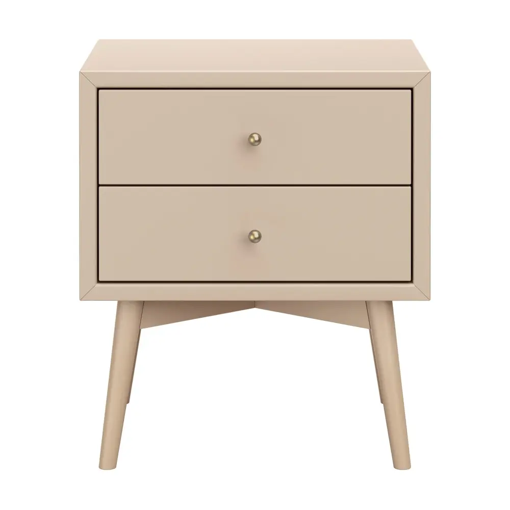 Palma Nightstand USB Port Assembled - Taupe