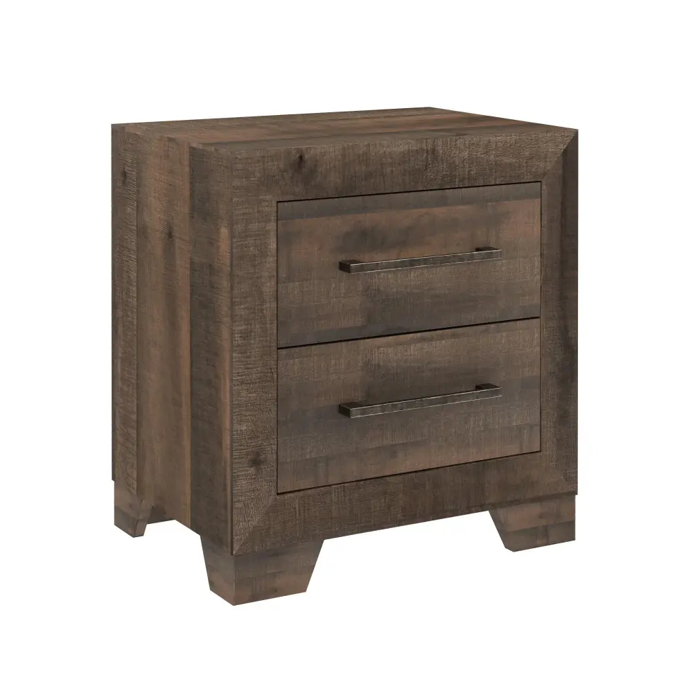 Plinz - 2 Drawer Nightstand - Taupe