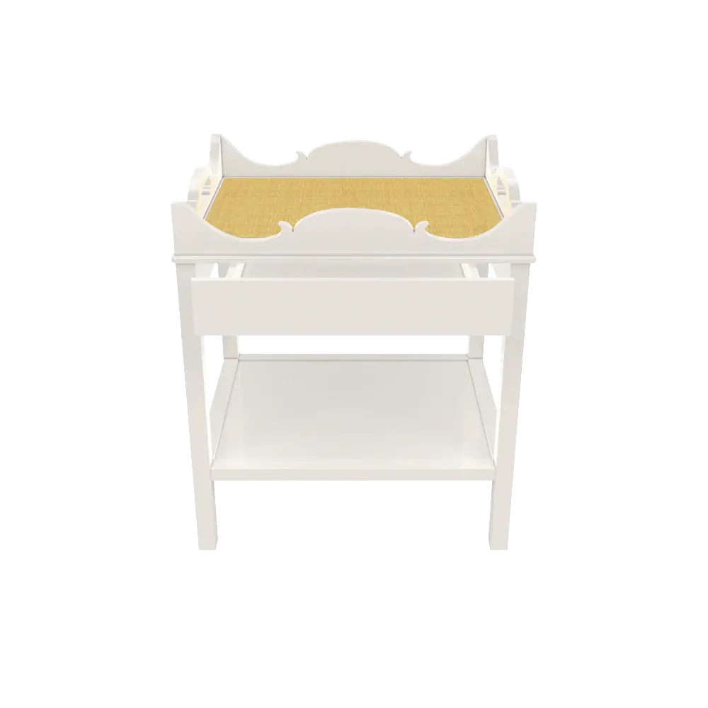 Premium Upholstered Charleston Side Table Drawer