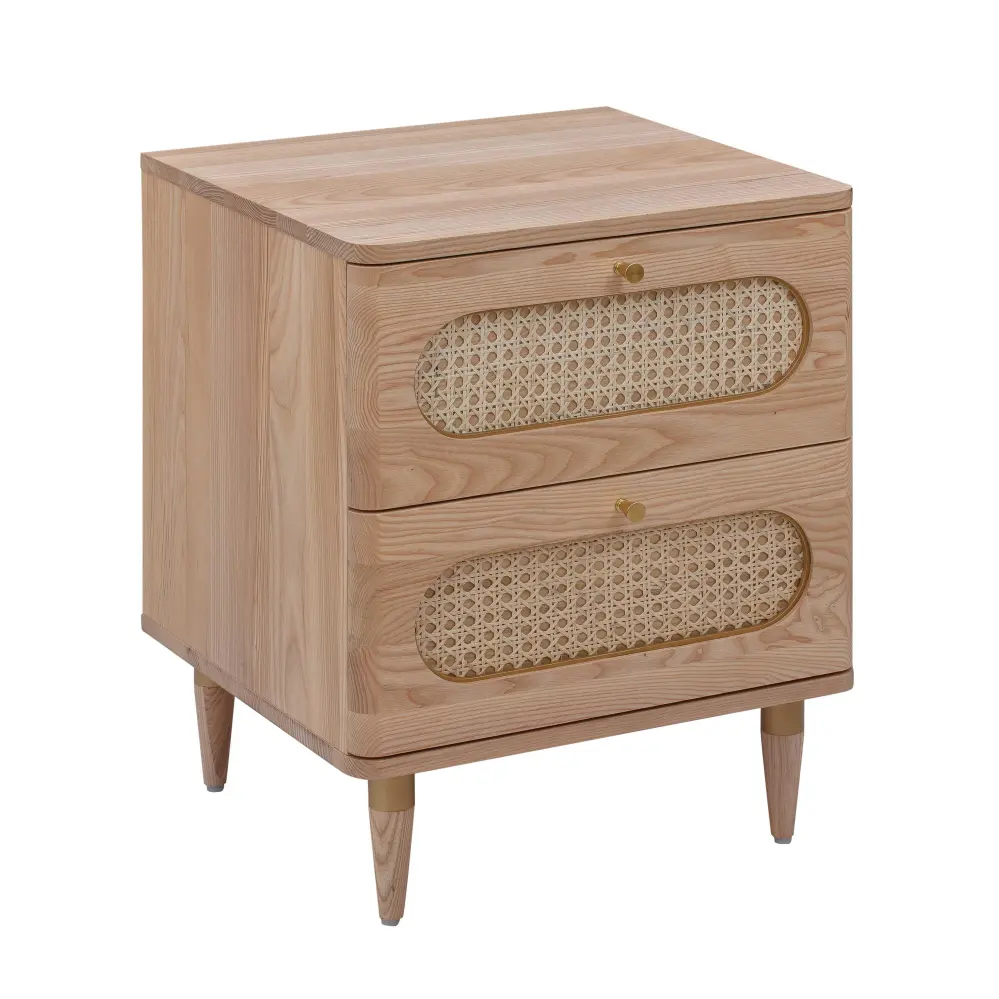 Slatted Headboard Carmen Cane Nightstand