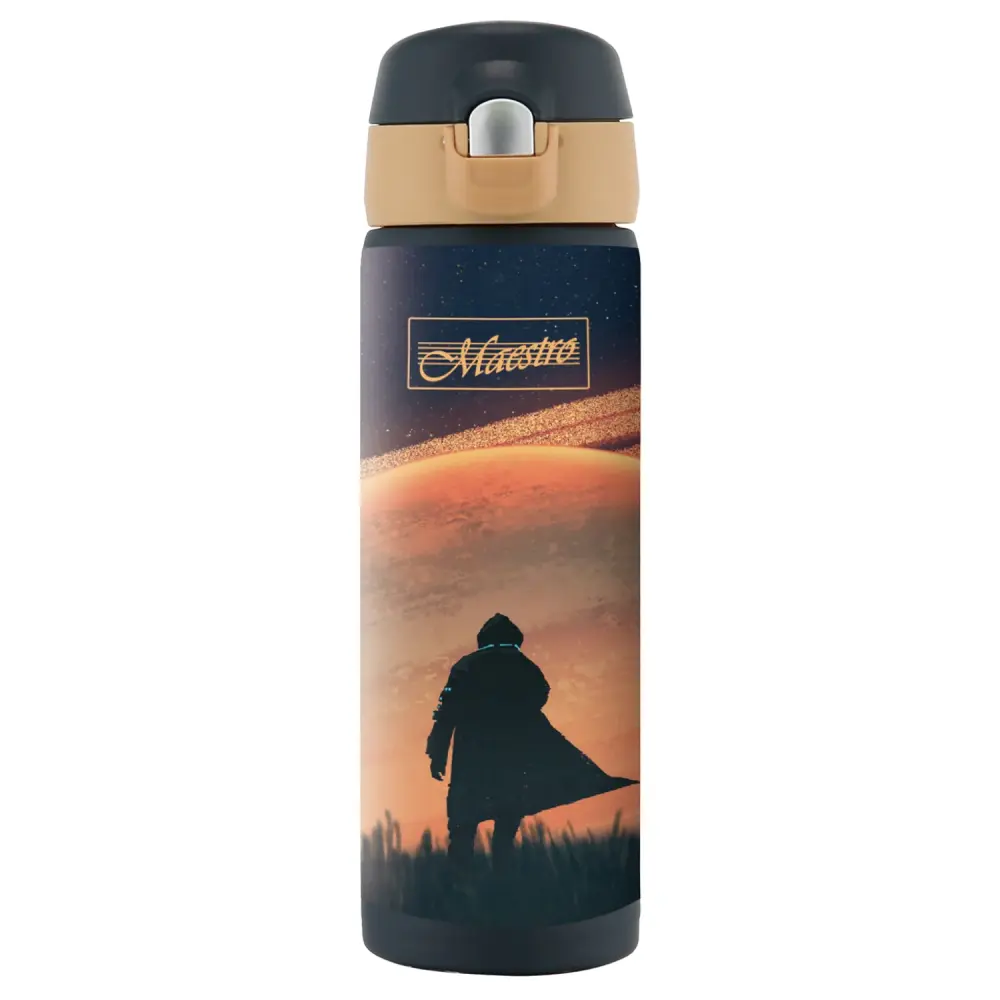 thermo mug coffee mug thermos jug insulated mug insulated bottle made stainless chromed hot or cold drinks 400ml (Space / ...