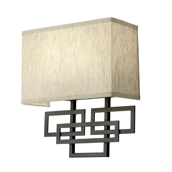 Lanza 2 Light Wall Light - Oil Rubbed Copper-brown