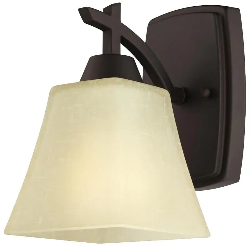 Westinghouse Midori Series 63073 Indoor Wall Fixture, 1-Lamp, Oil-Rubbed Warm finish Fixture