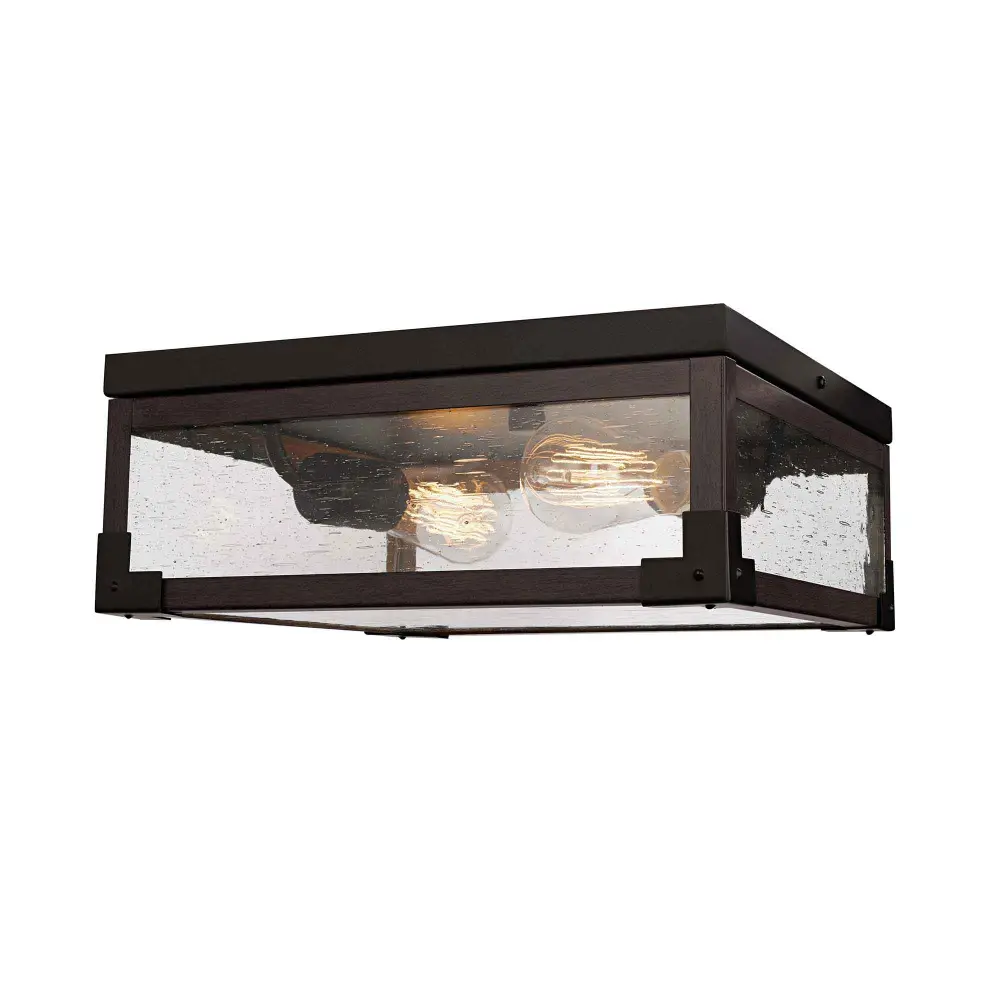 Williamsburg 2-Light Flush Affix Ceiling Light, 13'' x 13" x 5.2"