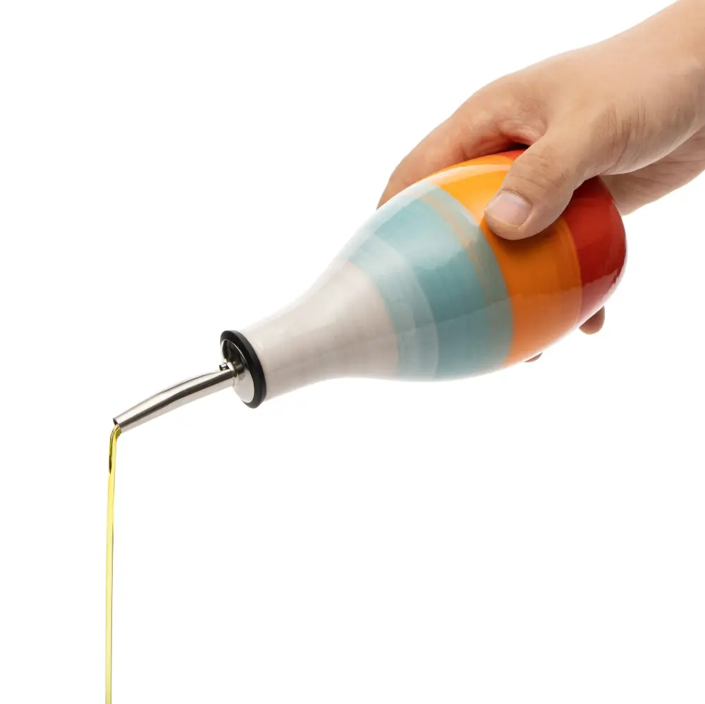 Cruet Ceramic Olive Oil Dispenser Bottle - 400ml