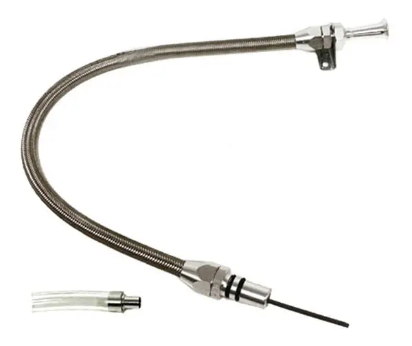AOD/AODE/4R70W Oil Pan Dipstick, Braided Stain-resistant, 39 1/4 inch