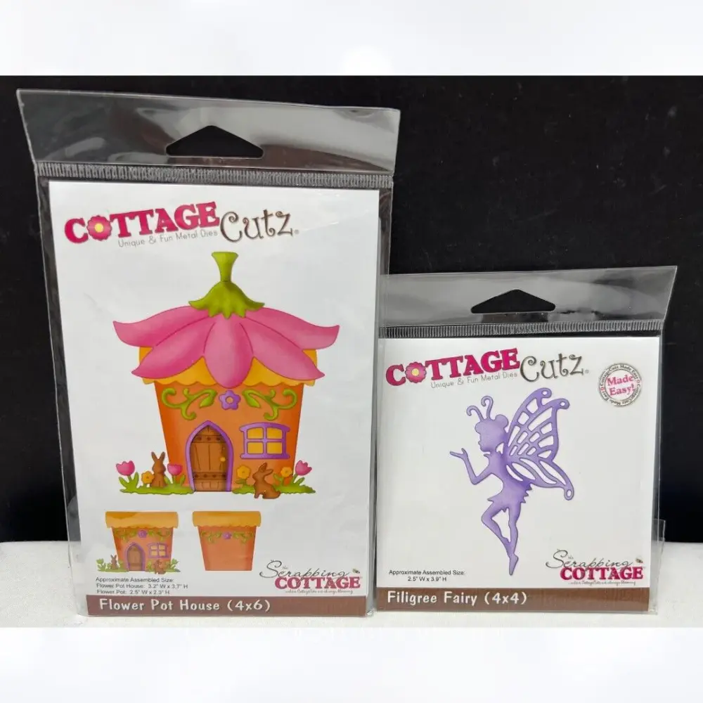 Cottage Cutz FLOWER POT HOUSE Fairy Village Dies Place 2