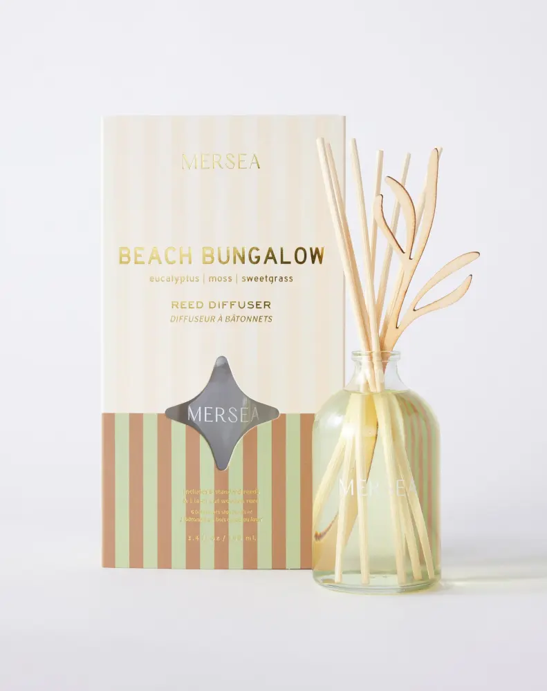 Natural Soy Wax Beach Bungalow Reed Diffuser Mersea