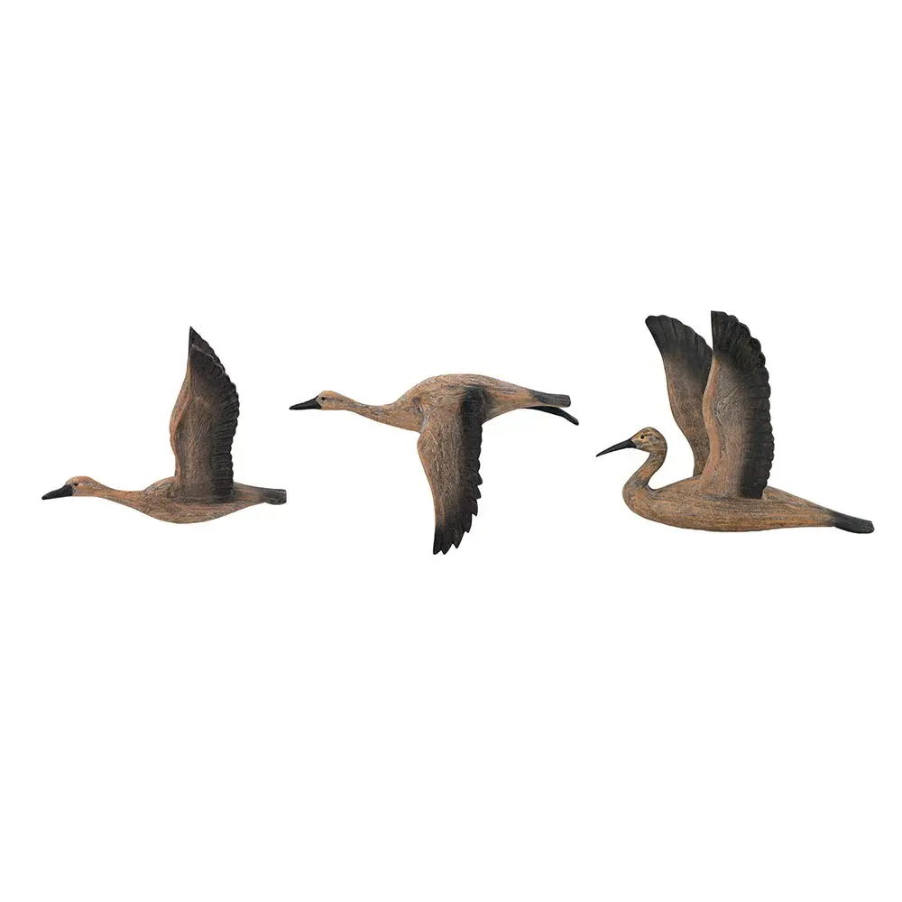 Reeds Migrating Bird Wall Decor, Home Decor Living Room Dining Room Office Bedroom adjust 3) - Brown