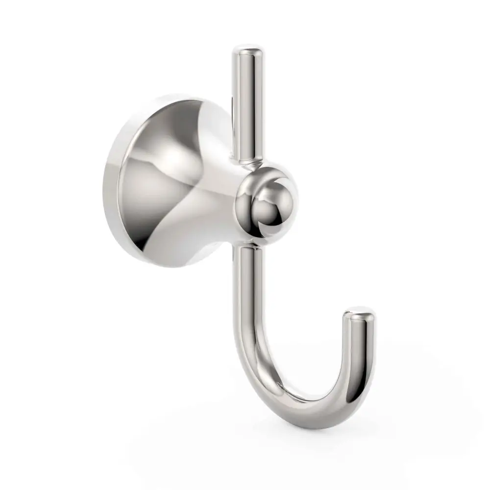 Laia Double Robe Hook, Shiny metal