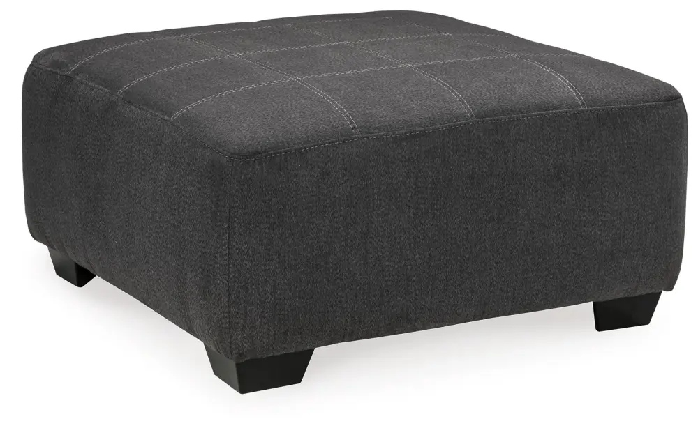 Ambee - Oversized Accent Ottoman - Slate