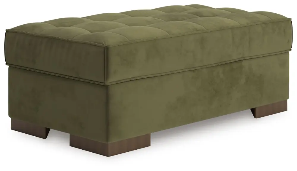 Caspian-Town - Voluminous Accent Ottoman - Olive Compact Size