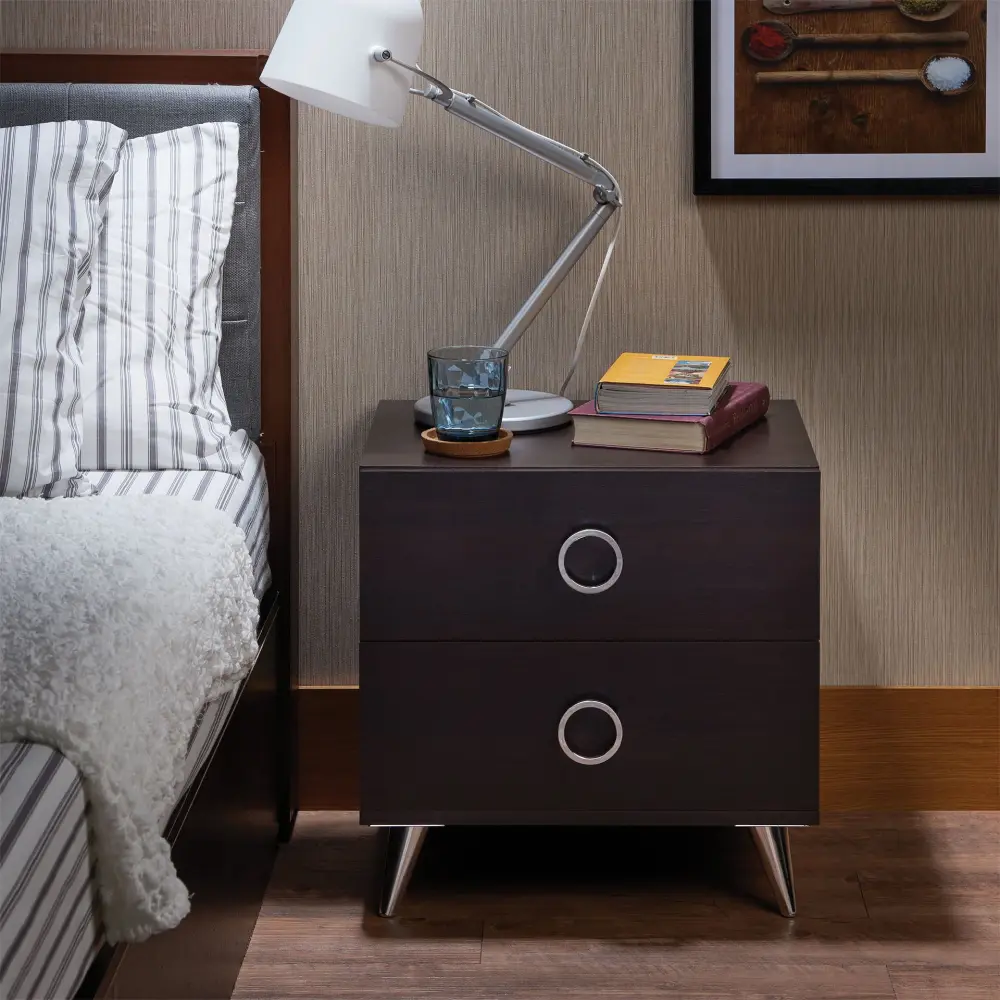Elms - Accent Table - Espresso Scandinavian Design