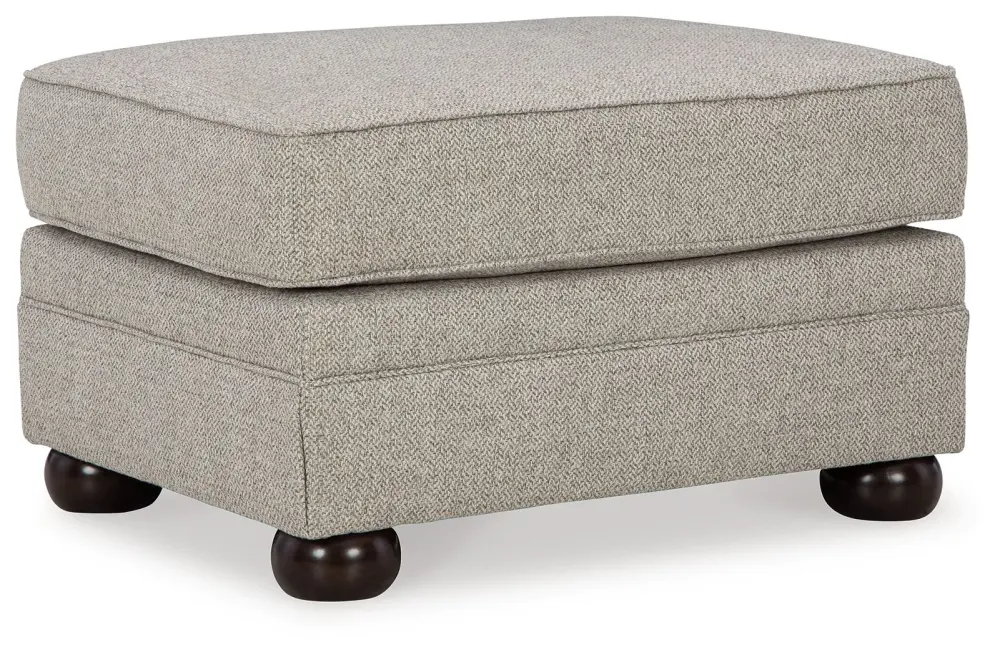 Glass Top Gaelon - Ottoman - Dune
