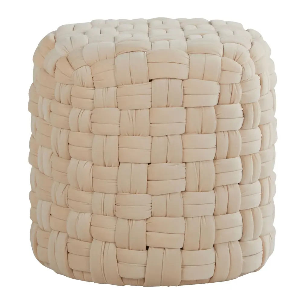 Handcrafted Braided - Versatile Round Ottoman