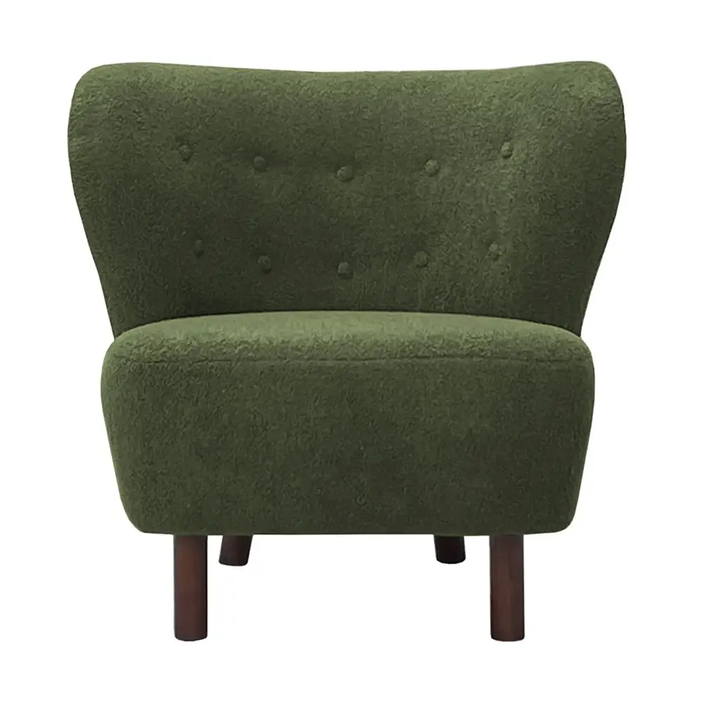 Lewis Wingback Occasional Chair - Hunter Sage Boucle