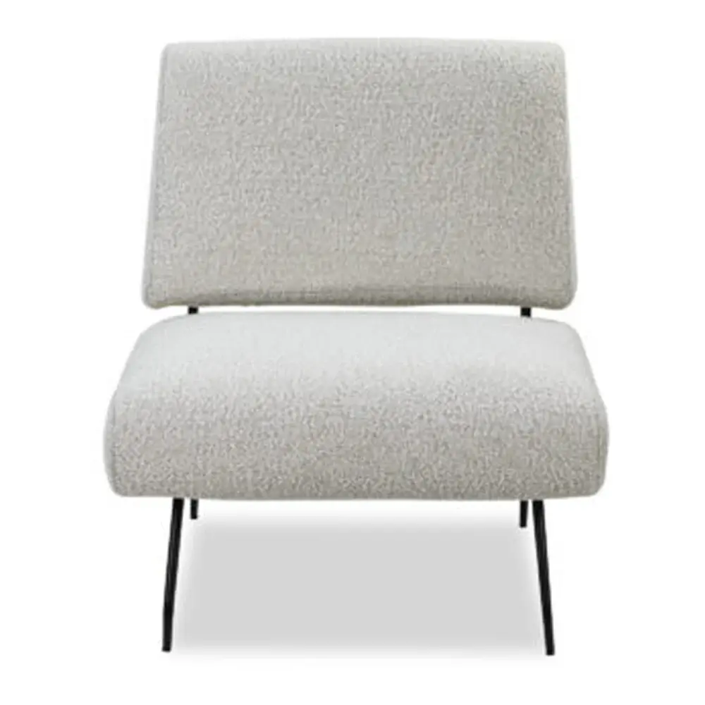 Mid-Century Modern Abacus Occasional Chair - Boucle Sand