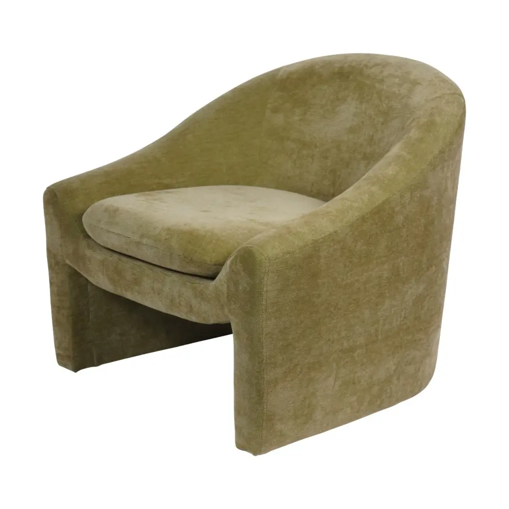 Rowley Occasional Chair - Olive Genuine Leather