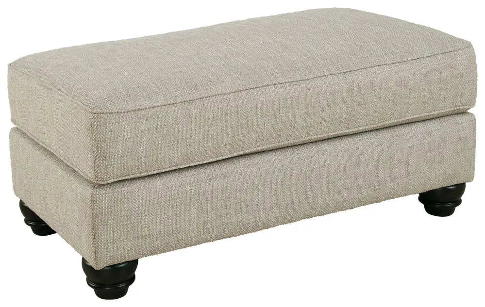Upholstered Velvet Asanti - Ottoman - Fog