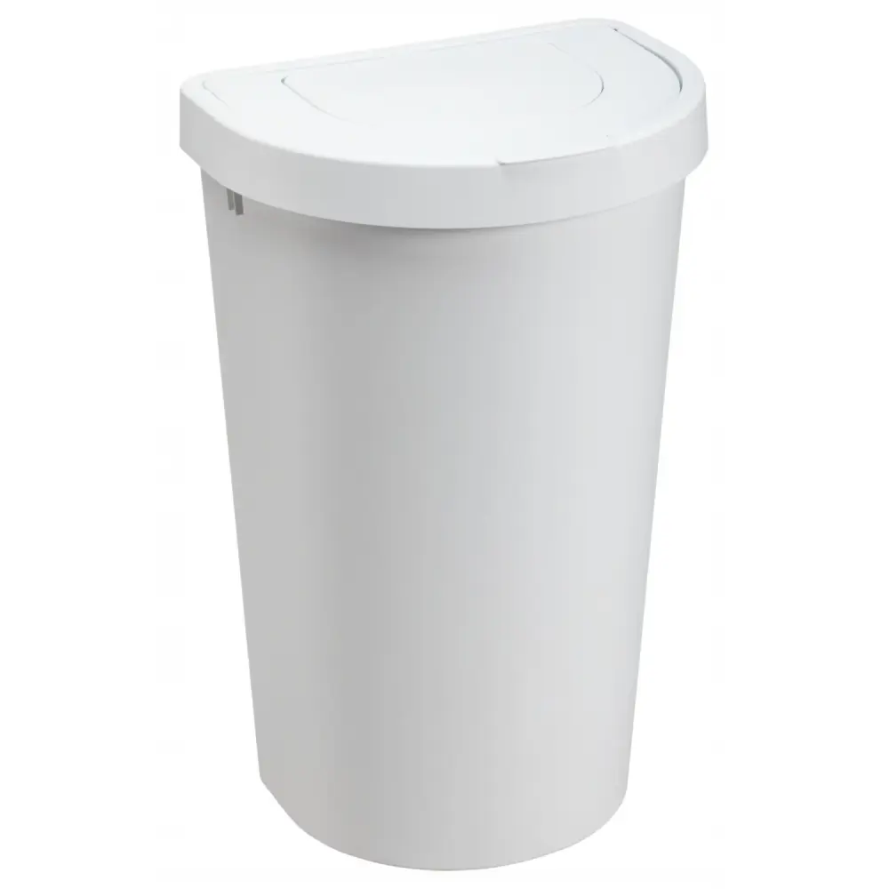 Plast Team Seattle Swing rubbish bin trash can, swing lid, pearl, 45 l