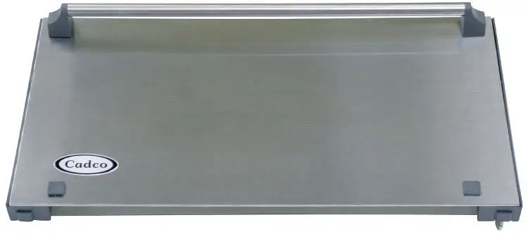 Cadco Luminous Stainless Alloy Steel "Catering" Door Half Size Manual Convection Oven (OV-013), ZW013SS