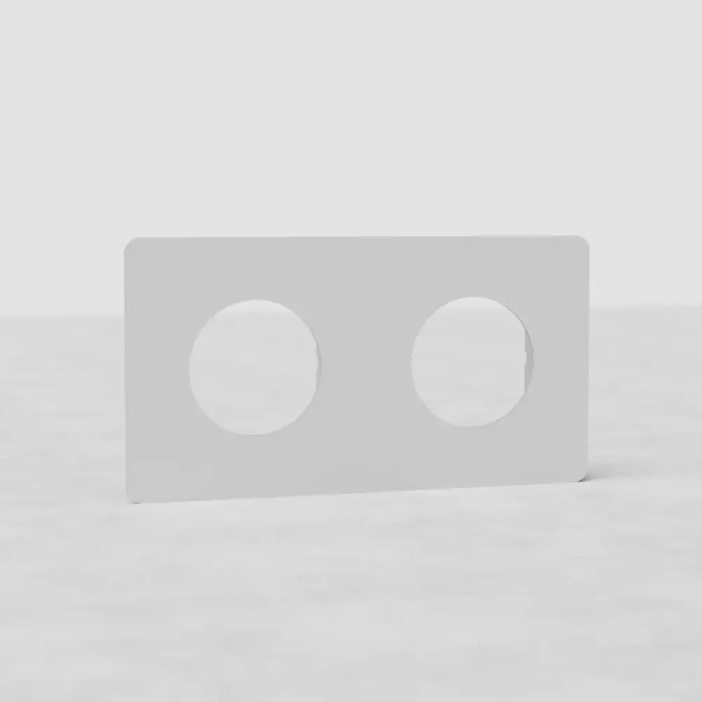 Kew Twin Socket Plate - Paintable