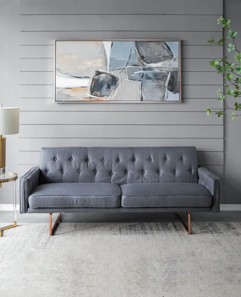 Large Modern Oil Painting, Framed Landscape Wall Art Living Room Dining Room Office Bedroom - Multicolor