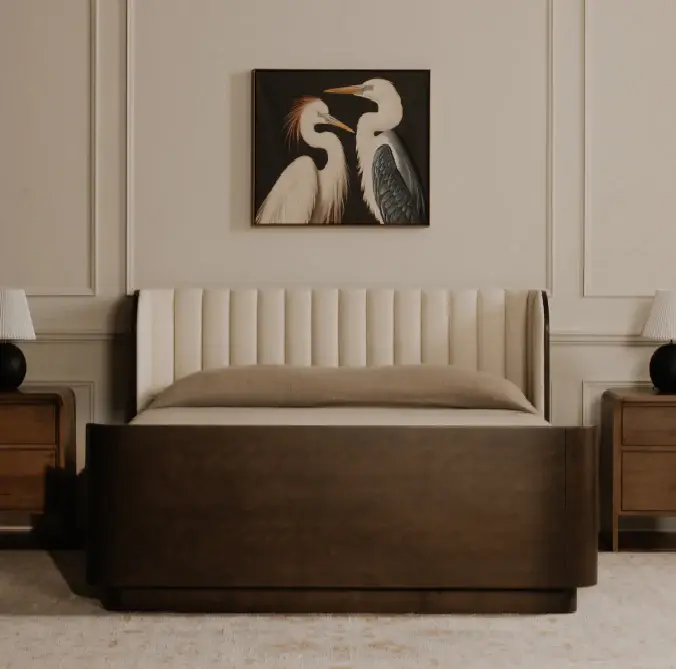 Two Cranes Framed Painting