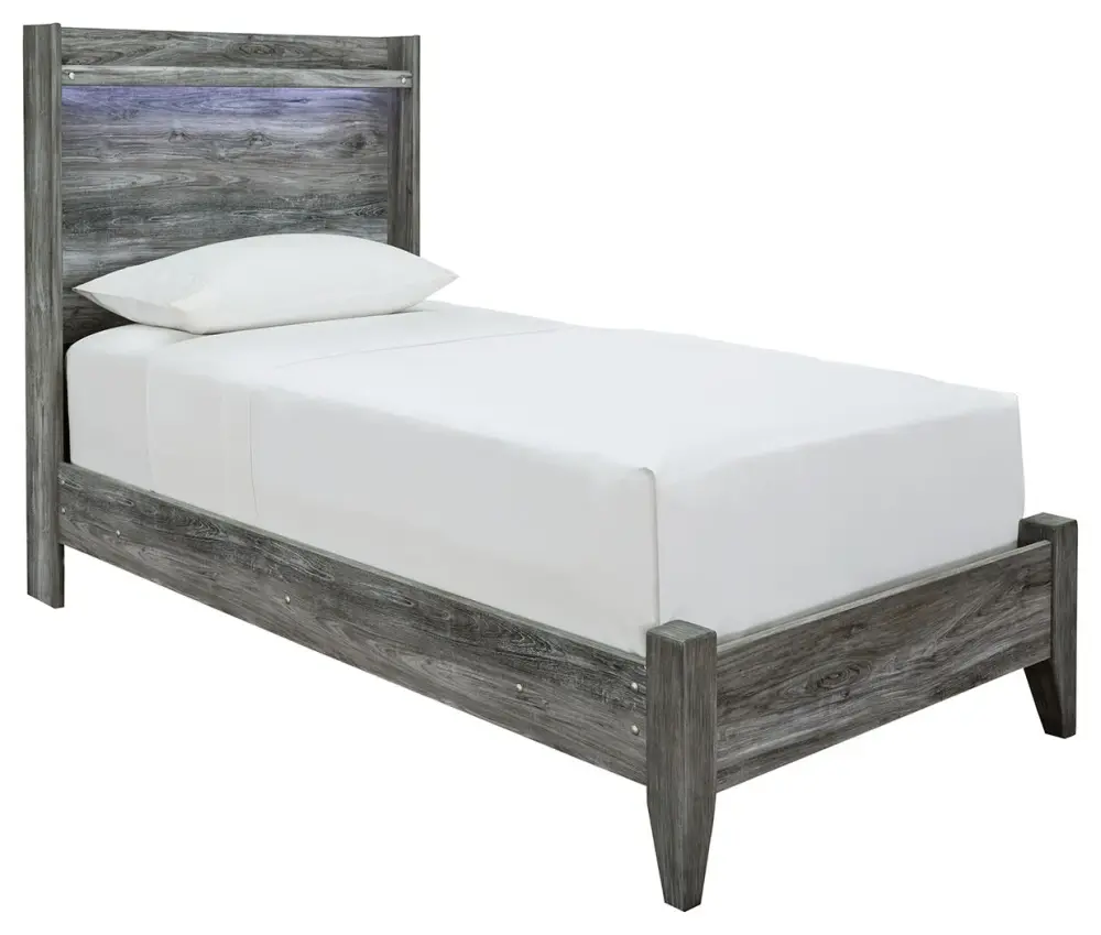 Baystorm - Panel Bed Sturdy Pine Wood