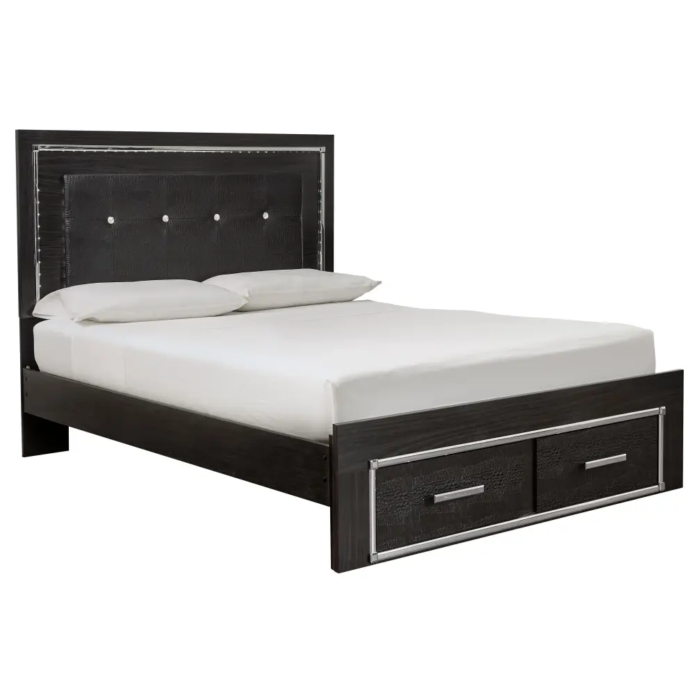 Diamond Current Furniture Exclusive Design Kaydell Queen Panel Bed Storage B1420-57/B1420-54S/B1420-96