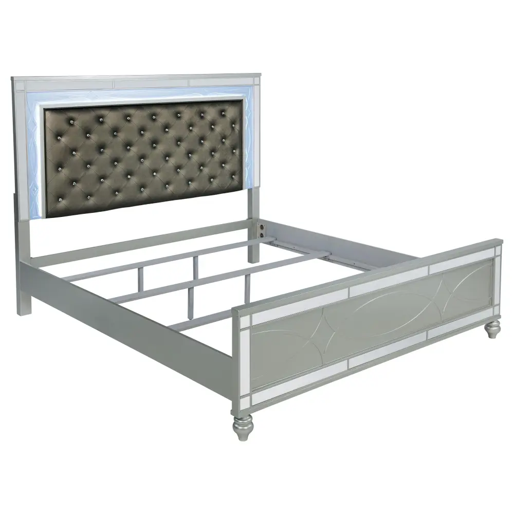 Diamond Modern Furniture COA Gunnison King Upholstered Panel Bed 223211KE